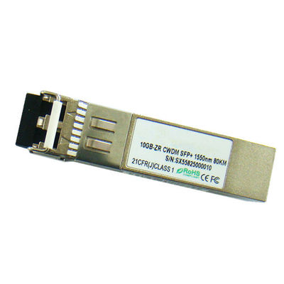 10G CWDM 1550nm 80km SFP+の繊維光学のトランシーバー